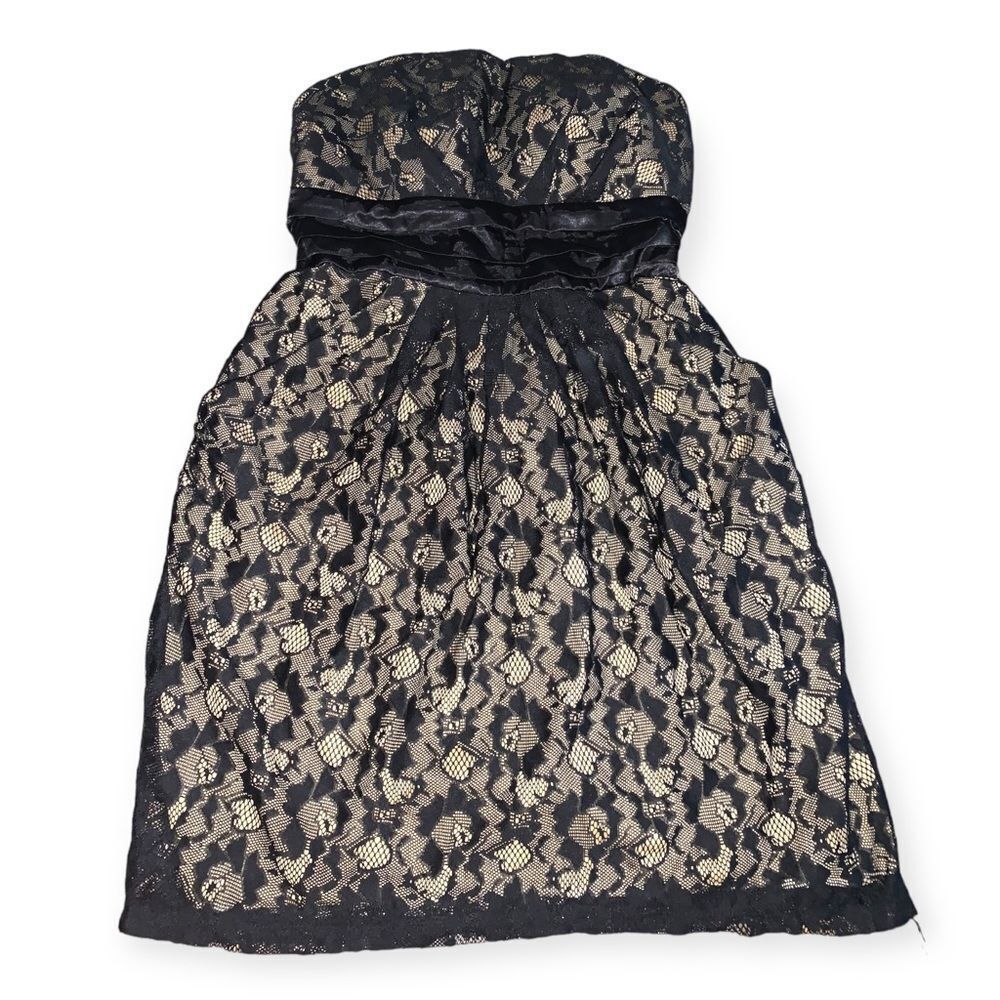 Y2k lace bow mini dress